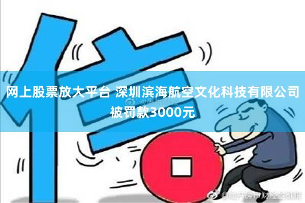 网上股票放大平台 深圳滨海航空文化科技有限公司被罚款3000元