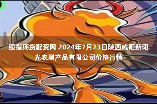 股指期货配资网 2024年7月23日陕西咸阳新阳光农副产品有限公司价格行情