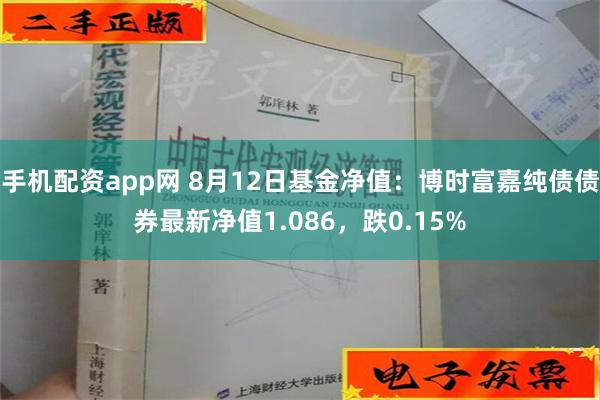 手机配资app网 8月12日基金净值：博时富嘉纯债债券最新净值1.086，跌0.15%